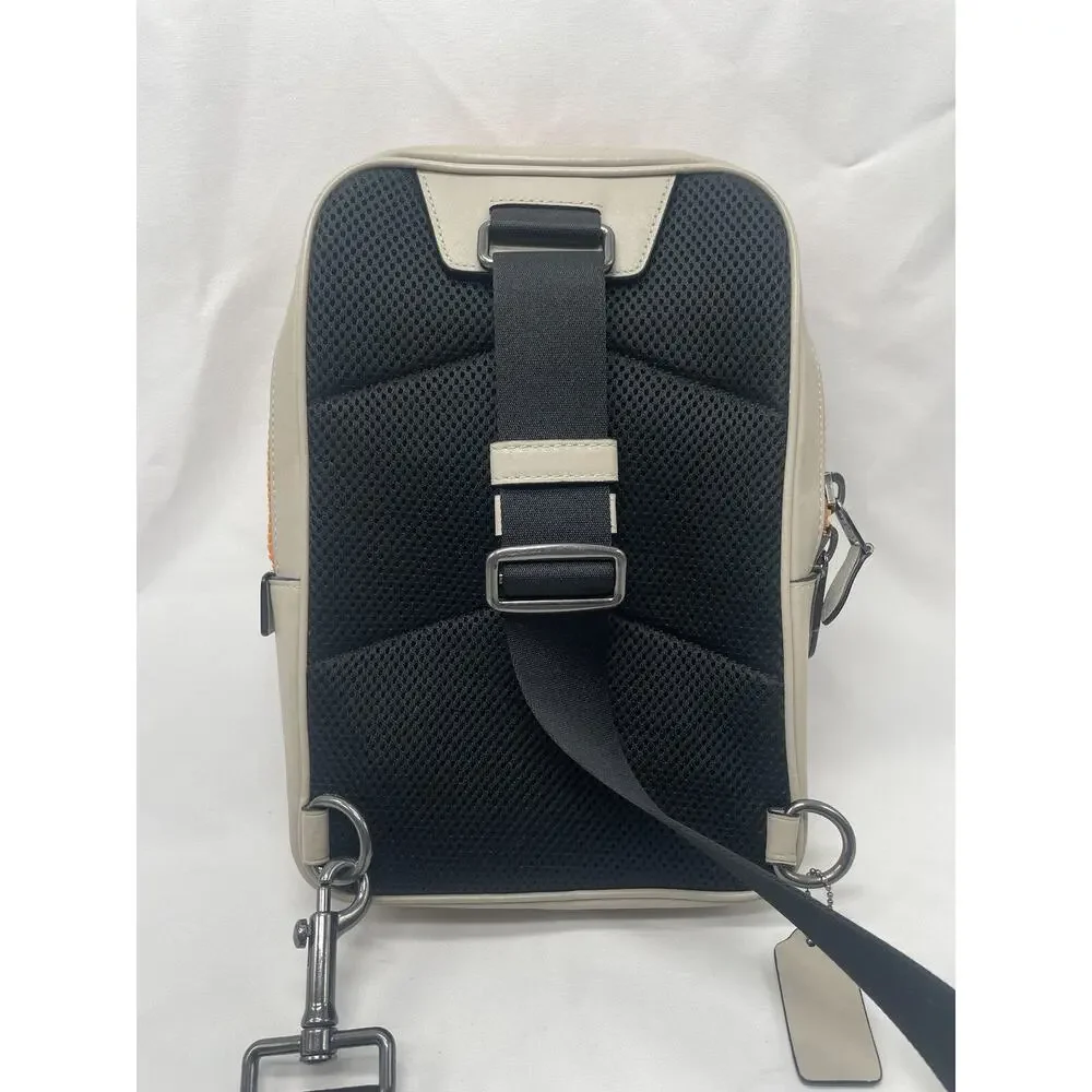 Coach Track Pack In Colorblock‎ Signature Canvas C8126